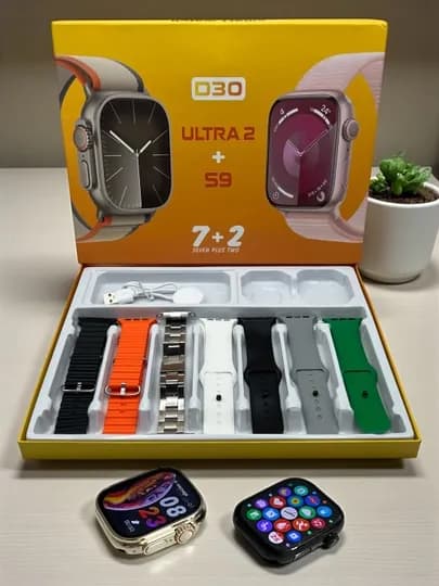 Умные часы, 1+1, 2 Smart Watch 8 и 8 ultra, 11 ремешков и чехол в комплекте — PUMAUZ-WATCH-ИНДИГО