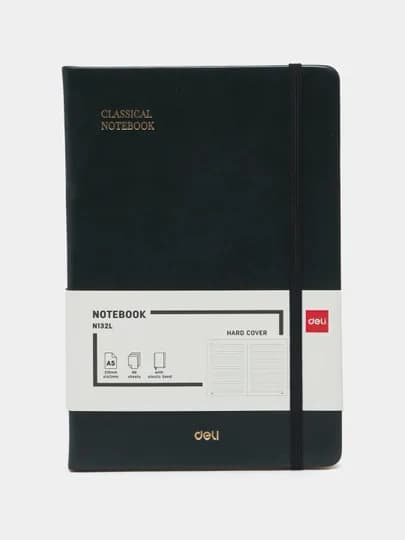 Ежедневник Deli N132L, зелёный, A5, 96 листов, 80 гр