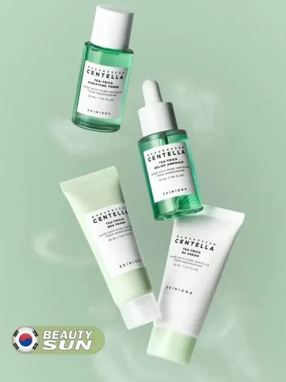 Дорожный миниатюрный набор для ухода за лицом, SKIN1004, Madagascar centella travel — BEYOUNG-SKIN1004TRAVELSET-ЛАЙМ