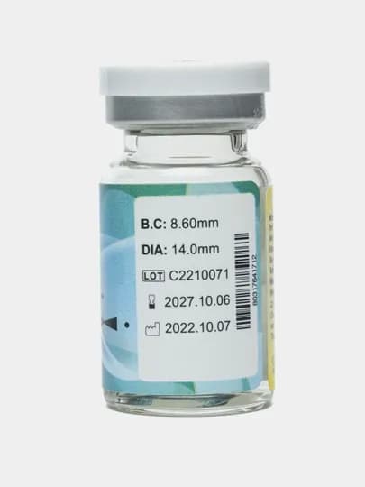 AM77 BLUE -4.00 Контактные линзы для зрения, голубые, BC 8.6, DIA 14.0, 12 месяцев — OPTICA-0000105