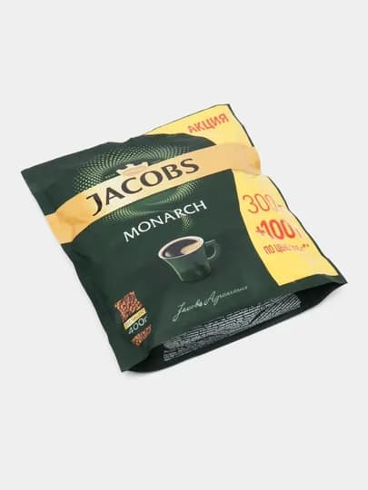 Растворимый кофе Jacobs Monarch, сублимированный, (300+100 в подарок), 400 г