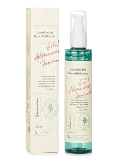 AXIS-Y Quinoa One Step Balanced Gel Cleanser — мягкий гель для умывания с киноа, 180 мл — KOREAOR-AXISYQUINOAONESTEPBALANCEDGELCLEANSER-БЕЖЕВ