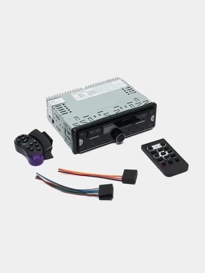 Магнитола Kenwood, USB, Bluetooth, FM, AUX, 2 пульта ДУ — AVZIYO-KENWOODMAFON-ЧЕРН