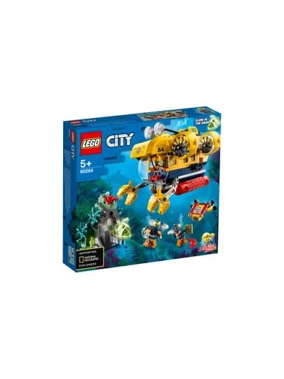 Конструктор LEGO City 60264 Океан: исследовательская подводная лодка, 286 деталей — KASPI-60264