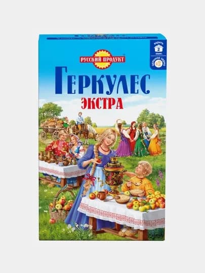 Хлопья овсяные Русский Продукт, геркулес экстра, 1 кг