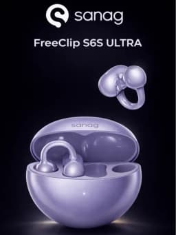 Беспроводные наушники SANAG FreeClip S6S Series, Bluetooth 6.0, IPX5, открытого типа — SANAG-SANAG01-ИНДИГО