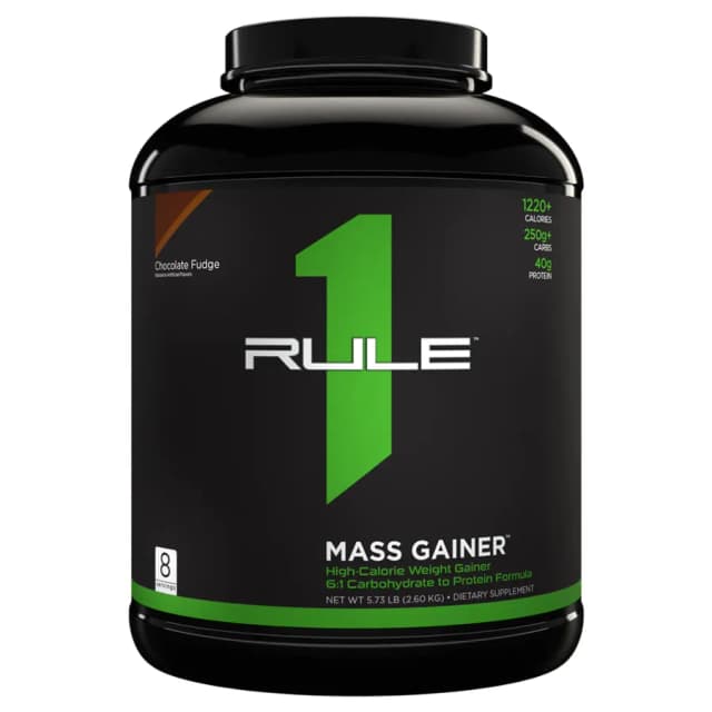 Высококалорийный гейнер RULE1 MASS GAINER chocolate fudge, 2.6кг