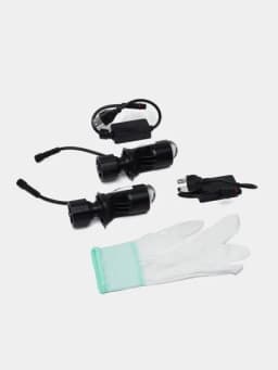 LED лампы H4, мини линзы BI LED, A7, для GM и для других машин — RAVONSH-A7LEDH4