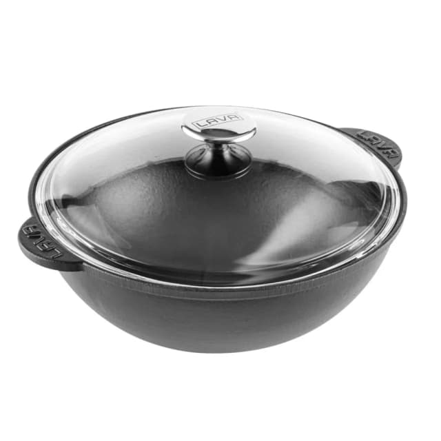 LAVA shisha qopqog'i bilan quyma temir qozon, 28 sm, 4,2 l