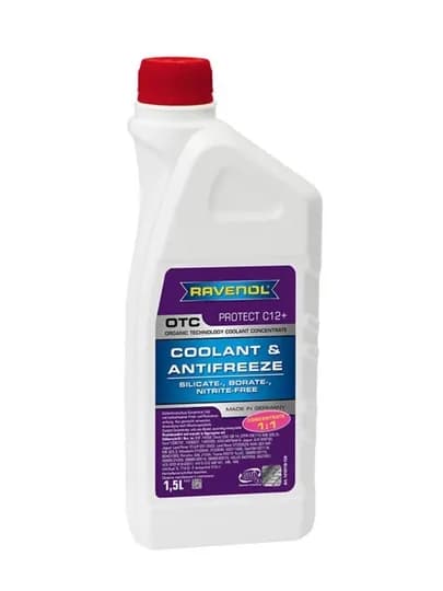 Антифриз RAVENOL OTC CONCENTRATE PROTECT C12+ — CARLIFE-ANTIFRIZOTCPPROTECT12QIZ15L