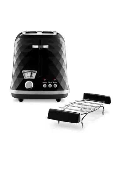 Тостер DeLonghi Brillante CTJ2103.BK, 900 Вт, 5 уровней поджаривания