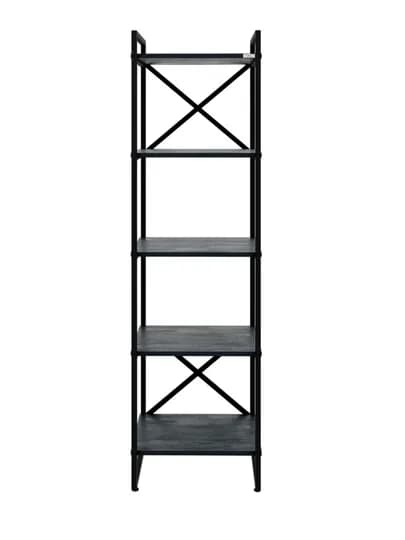 Стеллаж AIKO Krosses mk, полки для дома и офиса, в стиле лофт, 50 x 40 x 180 см — AIKOWDS-MINIKRS-ЧЕРН