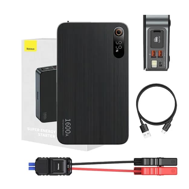 Автомобильный стартер Powerbank Baseus Super Energy PRO Car Jump Starter, 1600A