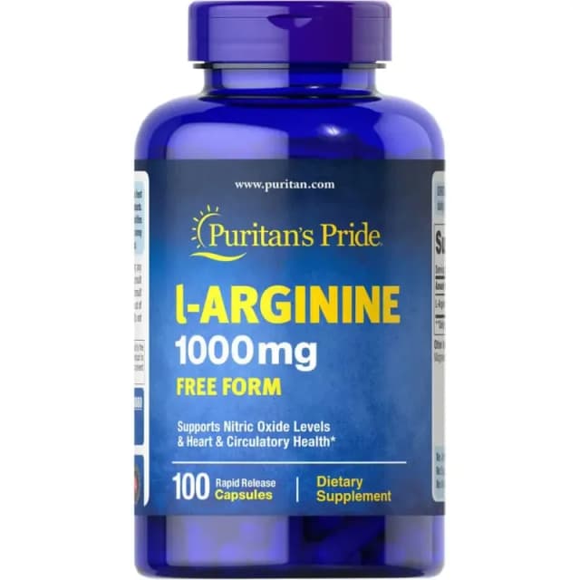 Аргинин Puritans Pride L-Arginine 1000 mg, 100 таблеток